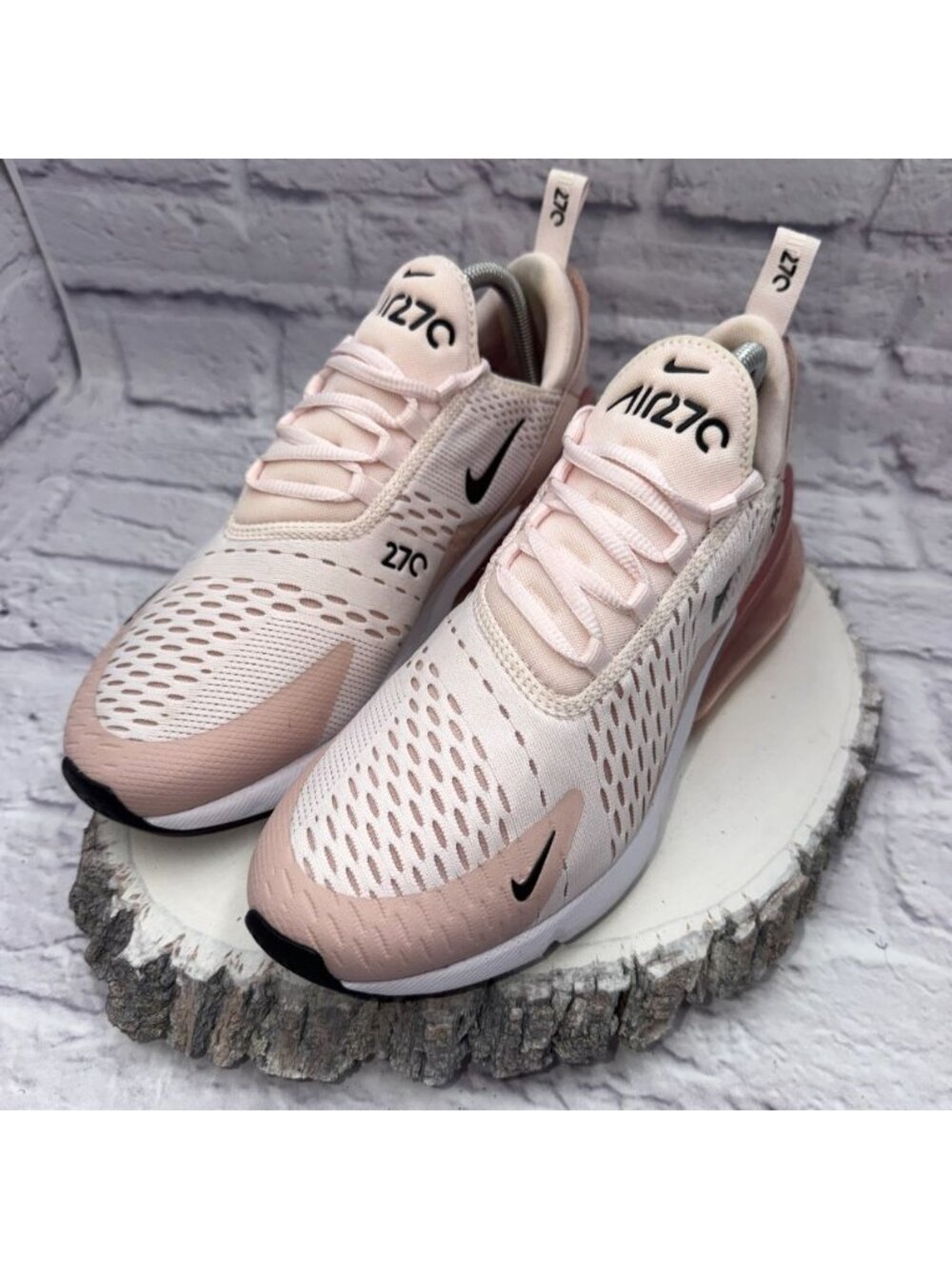 Nike Air Max 270 Womens Size 9.5 Light Soft Pink Running Shoes AH6789-604 - Picture 2 of 11